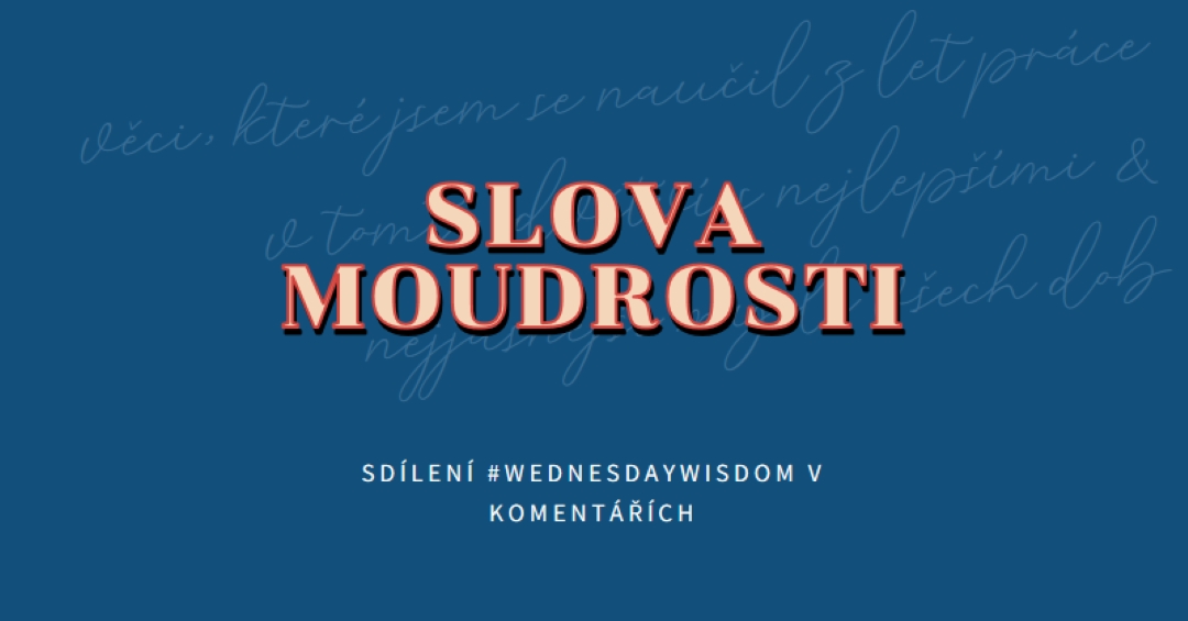 Word moudrým blue modern-simple