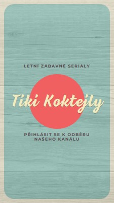 Ostrovní dny blue vintage-retro