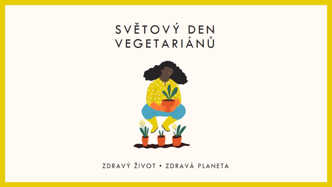 Je světový den vegetariánů white modern-simple