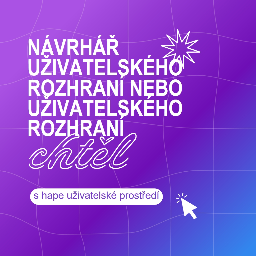 Hledá se návrhář uživatelského rozhraní nebo uživatelského prostředí. purple bold,playful,digital,grid,neon,gradient