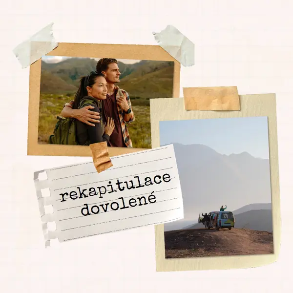 Rekapitulace naší dovolené white photographic,scrapbook,collage,simple,retro,travel