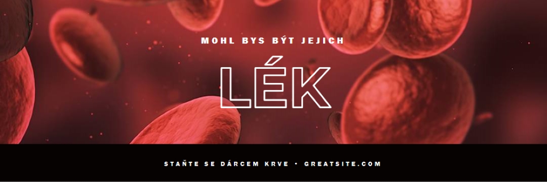Staňte se dárcem krve red modern-simple