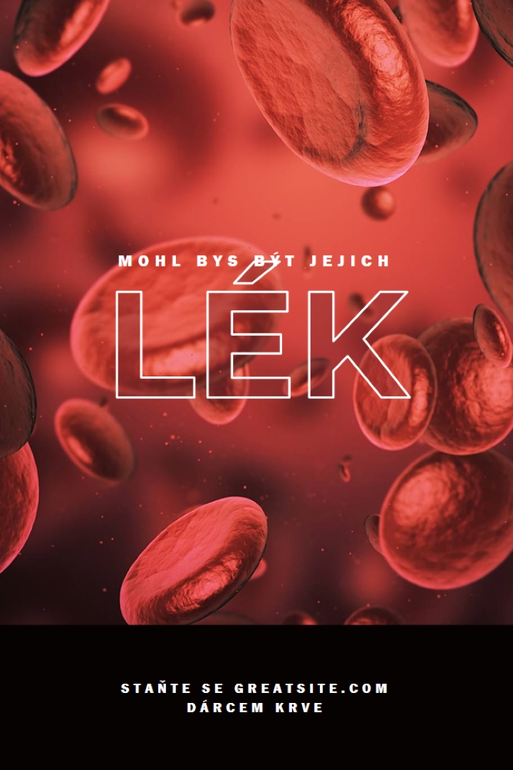 Staňte se dárcem krve red modern-simple