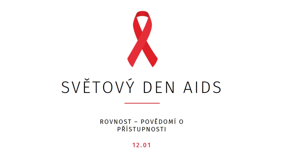 Zvyšování povědomí o AIDS white modern-simple