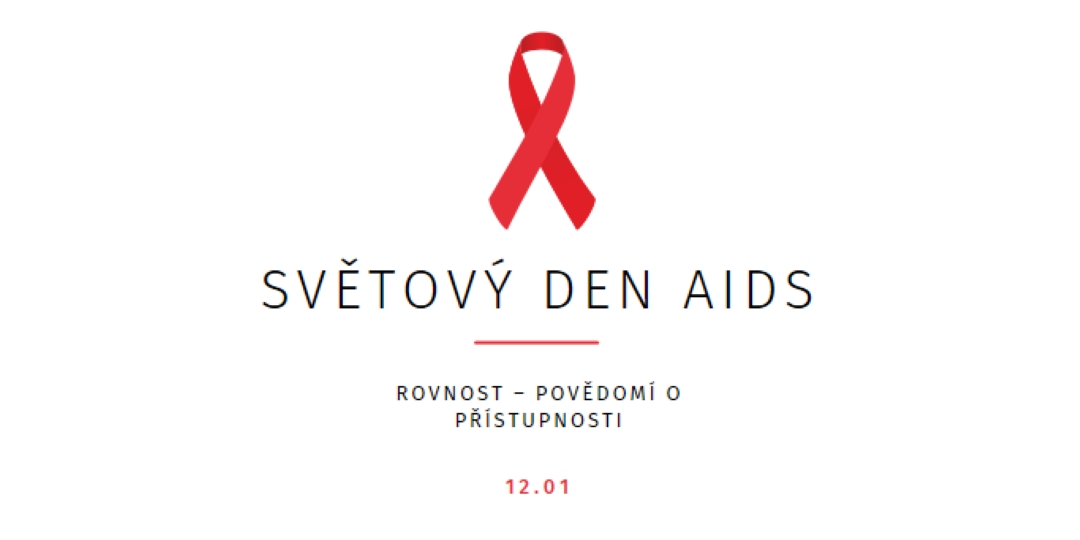 Zvyšování povědomí o AIDS white modern-simple