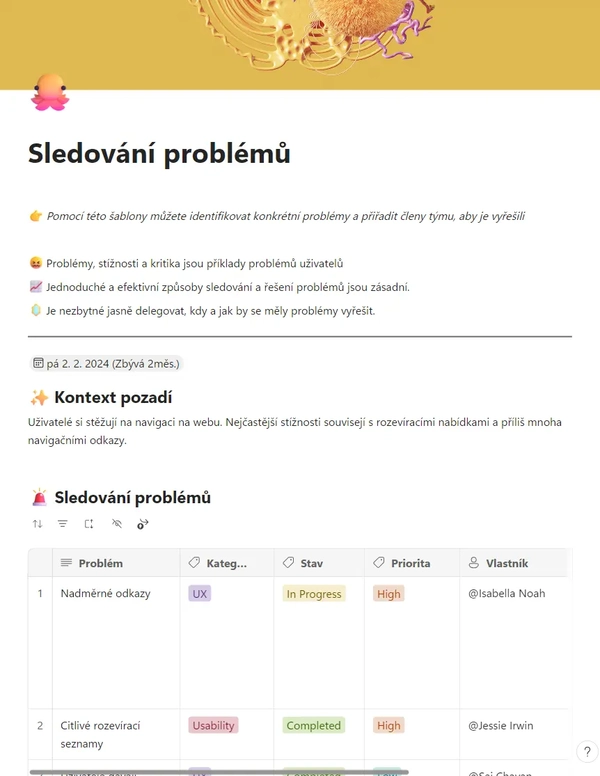 Sledování problémů