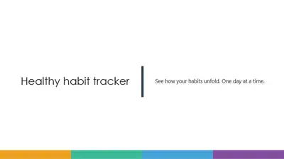 Healthy Habit Tracker modern simple