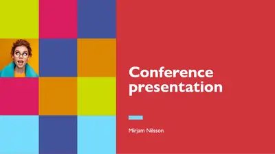 Colorful conference presentation modern-bold