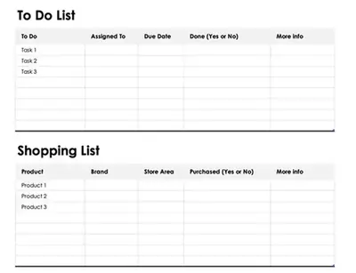 Simple list modern simple