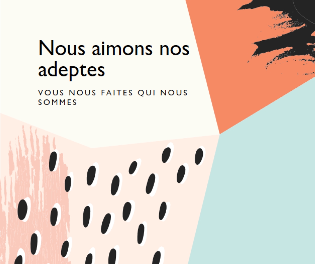 Ressentez l’amour white modern-bold