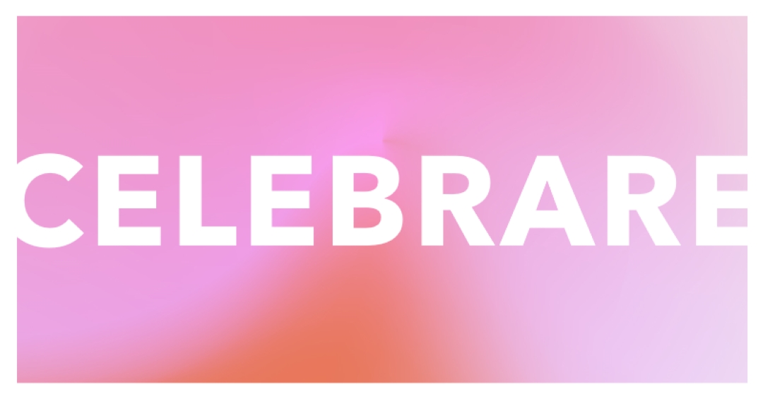 Festeggiamo con stile pink modern-bold