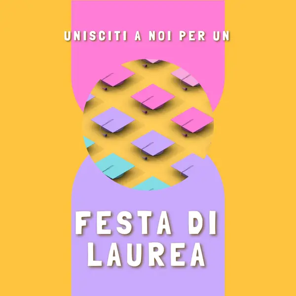 Partecipa alla festa di laurea yellow whimsical-color-block