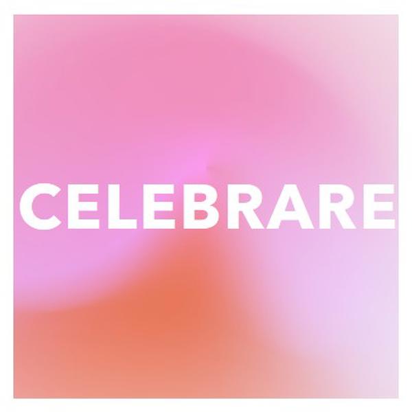Festeggiamo con stile pink modern-bold