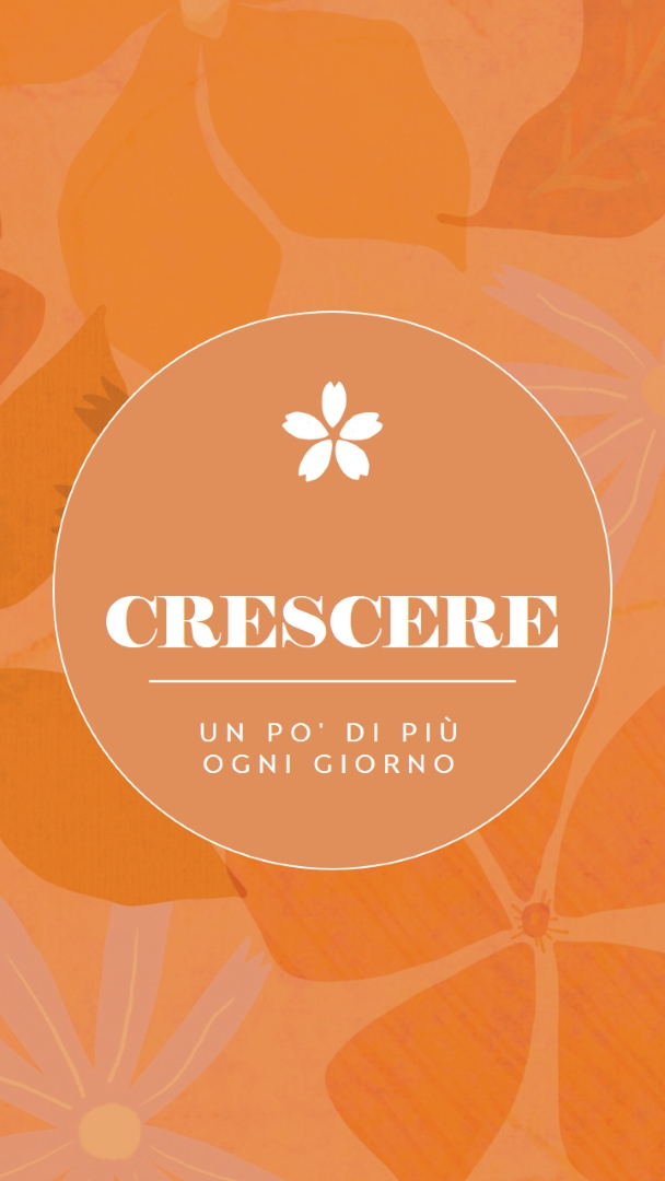 Crescere di più ogni giorno orange vintage,botanical,frame,rustic,motif,background,