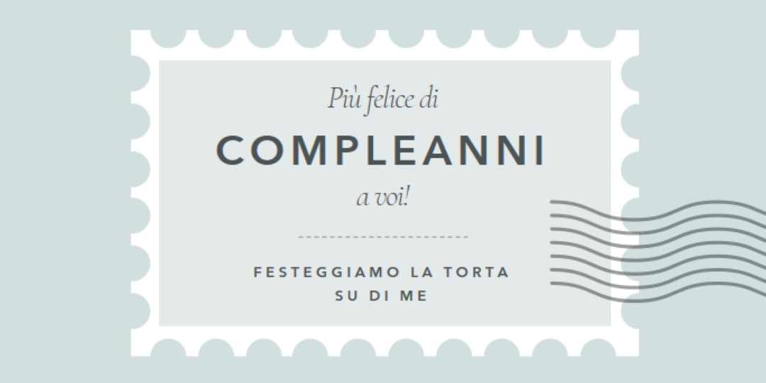Compleanno meraviglioso blue modern-simple