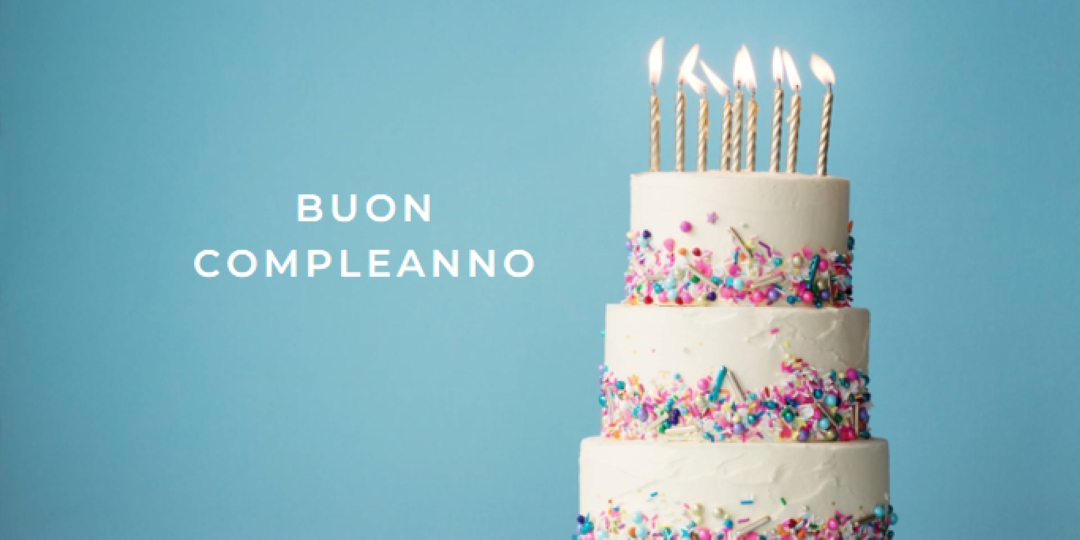 Torta di buon compleanno blue modern-simple