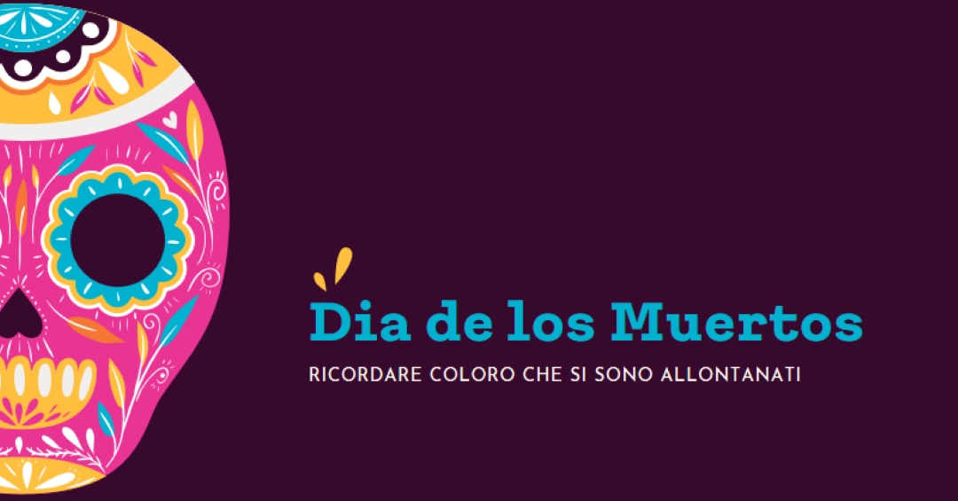 Dia de Muertos purple whimsical-color-block