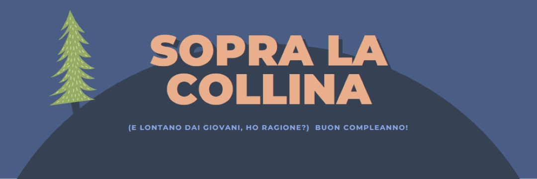 Sopra la collina blue modern-bold