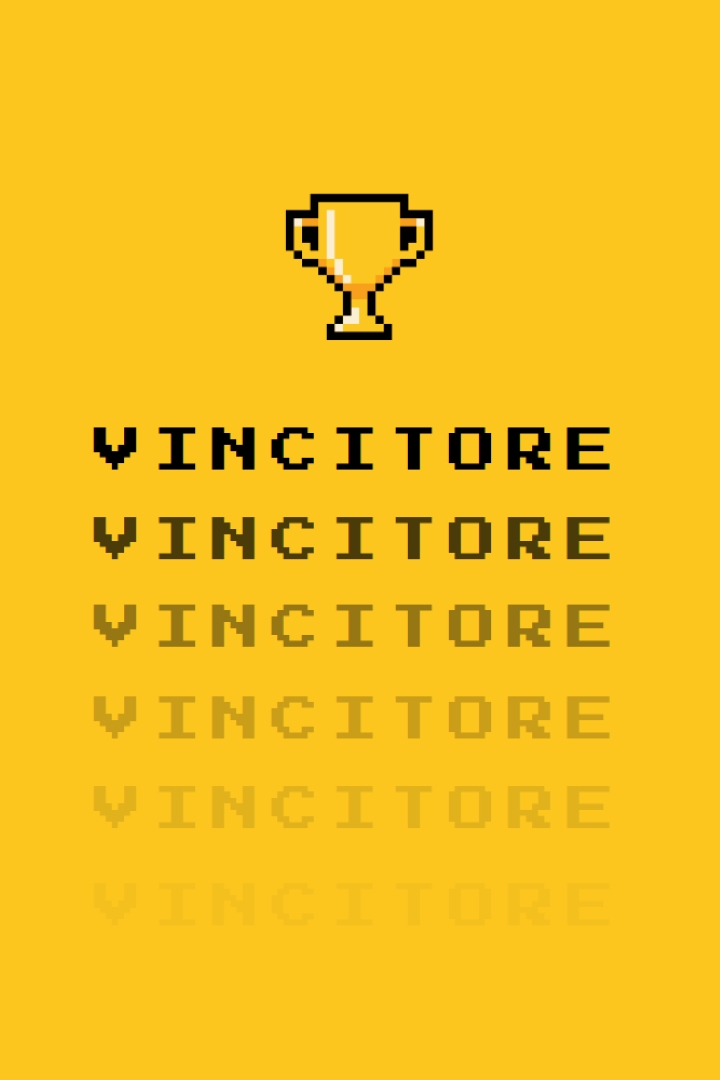 Vita dei trofei yellow vintage-retro
