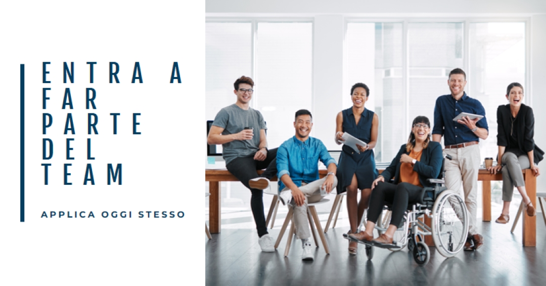 Unisciti al team oggi stesso white modern-simple