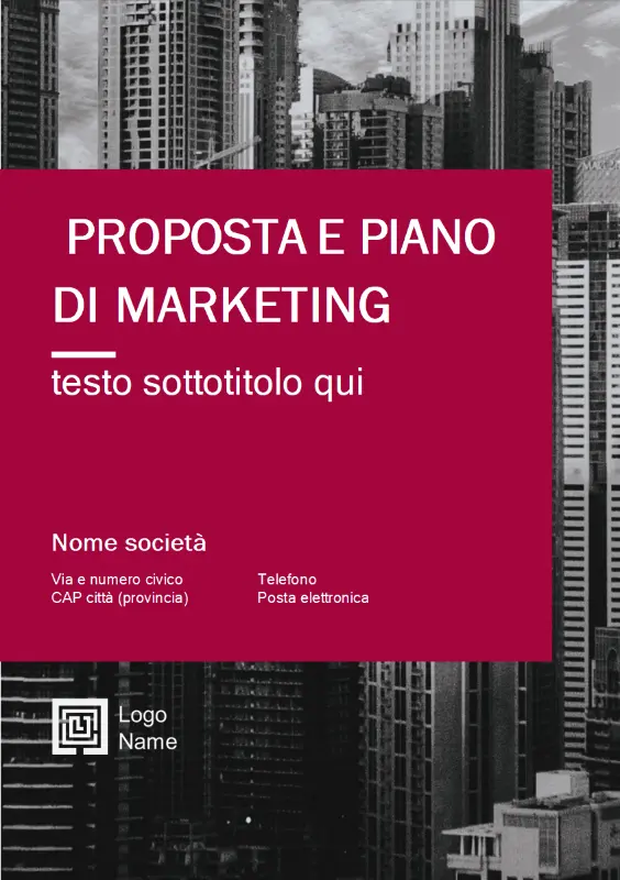 Report aziendale (design Professionale) red modern-simple