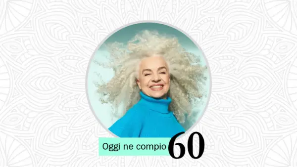 Biglietto di auguri per il compleanno a tema floreale modern bold