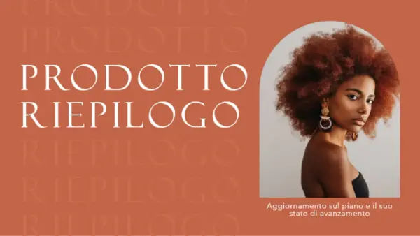 Presentazione di riepilogo del prodotto brown modern simple