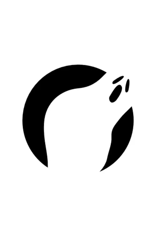 Stencil per intaglio zucca  black modern simple