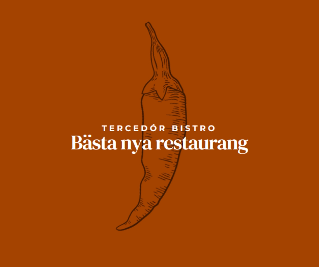 Vi är den bästa nya restaurangen red modern-simple