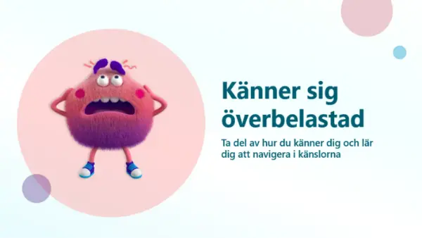 Känner sig överbelastad blue whimsical-color-block